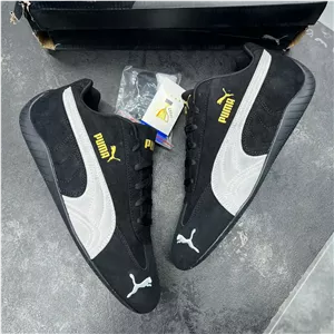 کفش پوما اسپید کت مشکی سفید Puma Speedcat Black White