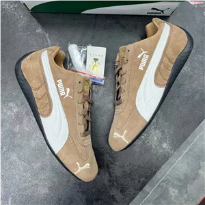 کفش پوما اسپید کت قهوه ای سفید Puma Speedcat Brown White