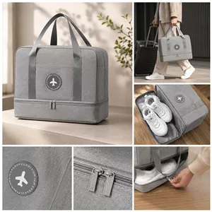 ساک مسافرتی لباس و کفش برزنتی TRAVEL BAG