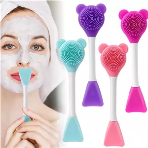 براش مخصوص ماسک و ماساژ سیلیکونی دوطرفه پرزدار