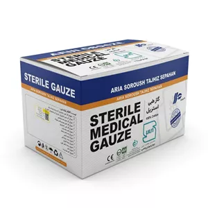 گاز طبی استریل  8 لایه  10*10  آریاسروش بسته 170 عددی