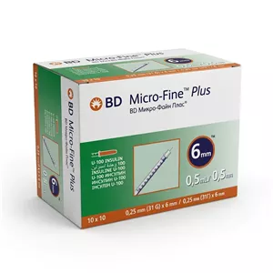 سرنگ انسولین یکپارچه  0.5 میل - BD بسته 10 عددی
