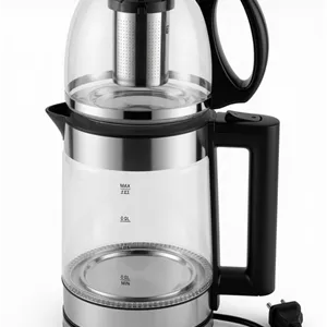 چای‌ساز روهمی Pluso Bosch مدل 2 لیتری | توان 1200 وات، صافی استیل و قوری پیرکس