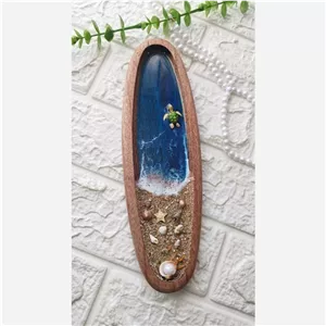 جاعودی چوب و رزین رنگ آبی