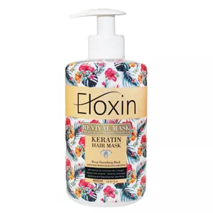 ماسک مو داخل حمام الکسین (Eloxin) مدل Keratin حجم 400 میلی‌لیتر