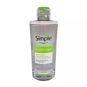 میسلار واتر سیمپل مدل Kind To Skin حجم ۲۰۰ میل (پاک‌کننده آرایش آبرسان و تخصصی صورت، چشم و لب - 100%اصل)