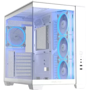 کیس کامپیوتر گیمینگ ایسوس مدل A32 PLUS ARGB TG WHITE