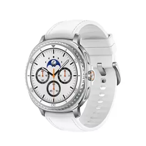 ساعت هوشمند 46 میلی‌متری سامسونگ مدل Galaxy Watch 8 Classic (بند چرم) سفید