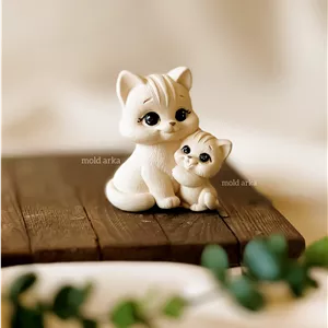 قالب سیلیکونی گربه و بچه