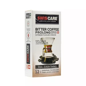 کاندوم تاخیری و خاردار قهوه تلخ سوئیس کر Bitter Coffee Prolong