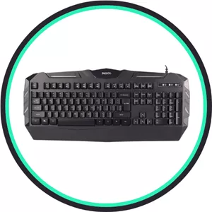 کیبورد باسیم گیمینگ  DETEX مدل DK702 - مشکی