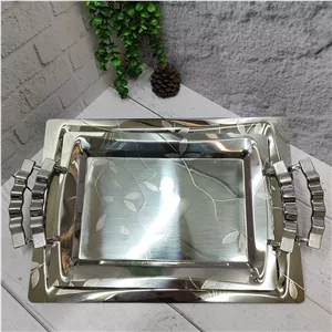 سینی استیل پذیرایی جفتی(وینکس)
