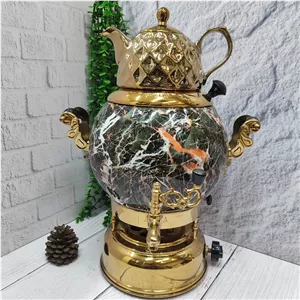 سماور گازی طرح سنگی ترموکوبل دار(آتنا)