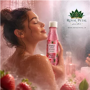 ژل دوش سیمپل جویز لاونیچر با عصاره ارگانیک توت فرنگی