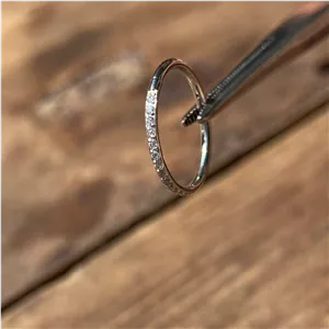 پیرسینگ دیث حلقه مخفی جواهری لوزی