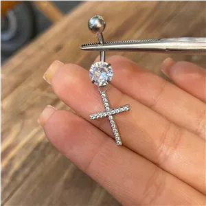 پیرسینگ ناف آویز اوپال