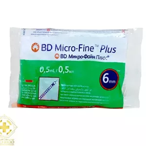 سرنگ انسولین BD نیم میل 0.5ml آمریکاییبسته 10 عددی