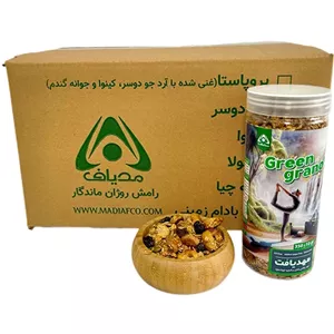 گرانولا سبز(وگان) 350 گرمي کارتن 15 تايي