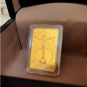 شمش یک انسی اب طلا طرح شام آخر 