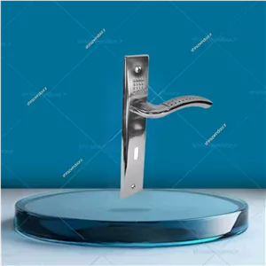 دستگیره در پلاک کلیدی کروم  دوعددی