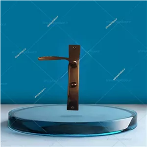 دستگیره پلاک درب سرویسی زیتونی مدل فوکا