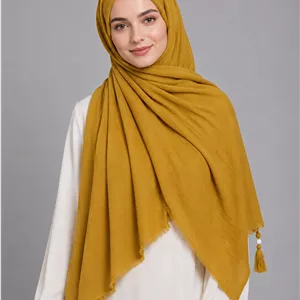 شال پلیسه منگوله دار کد ۱۱۷