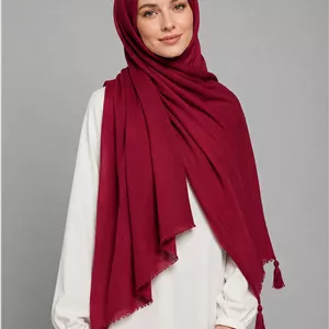 شال پلیسه منگوله دار کد ۱۰۴