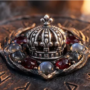 پیرسینگ گوش طرح تاج