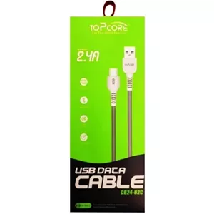 کابل شارژ و انتقال دیتا USB-A به تایپ سی (Type-C) توپ‌کور (Topcore) مدل CB24-02C