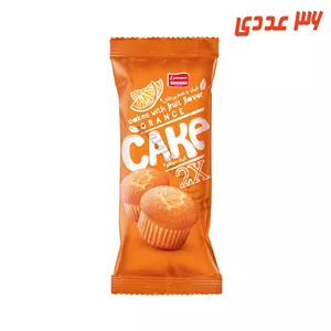 کیک دو قلو پرتقالی 60 گرم سیمرغ