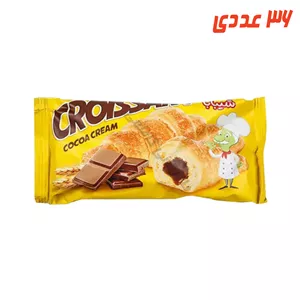 کروسان مغزدار شکلاتی 60 گرم شیبابا
