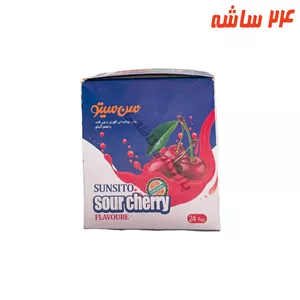 پودر شربت آلبالو 24 ساشه ای سنسیتو