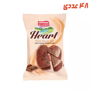 کیک شکلاتی قلبی 50 گرم سیمرغ