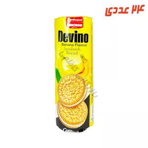بیسکوئیت موزی کرم دار لیوانی 185 گرم سیمرغ