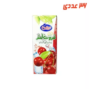 آبمیوه آلبالو پاکتی 200 میلی لیتر میهن