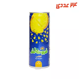 آبمیوه آناناس فروت لند قوطی 240 میلی لیتر میهن