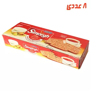 بیسکویت پذیرایی وانیلی با تزئین شکر 680 گرم سیمرغ