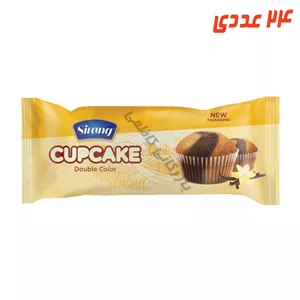 کیک دوقلو وانیل کاکائویی 65 گرم سیرنگ ( 24 عددی )
