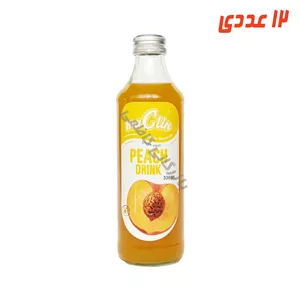 آبمیوه هلو شیشه ای 330 میلی لیتر مکلین ( 12 عددی )