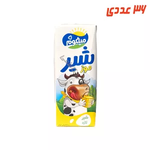 شیر موز استریل پاکتی 200 میلی لیتر میلکوم ( 36 عددی )
