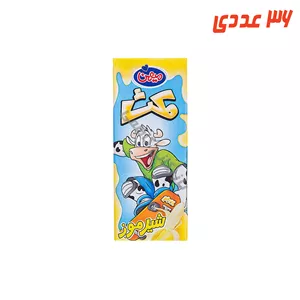 شیر موز استریل پاکتی 200  میلی لیتر میهن ( 36 عددی )