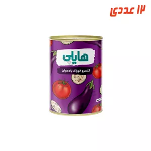 کنسرو خوراک بادمجان قوطی 350 گرم هایلی