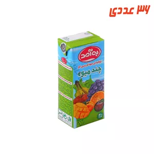 آبمیوه چند میوه پاکتی 200 میلی لیتر به آمد
