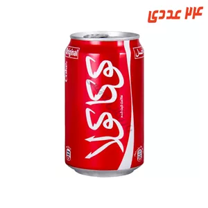 نوشابه مشکی قوطی 330 میلی لیتر کوکاکولا