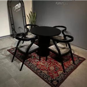 نهارخوری4نفره مدل سزار با چوب راش