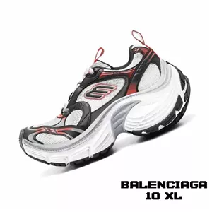 کتونی بالنسیاگا تن ایکس ال ترینرز مشکی سفید قرمز Balenciaga 10XL Trainers Black White Red
