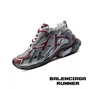 کفش کتونی بالنسیاگا رانر مولتی کالر سفید قرمز خاکستری Balenciaga Runner Multicolor Red White Grey