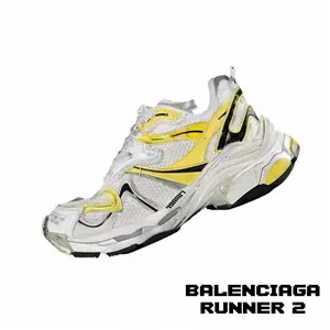کفش کتونی بالنسیاگا رانر 2 سفید زرد خاکستری Balenciaga Runner 2 White Yellow Grey