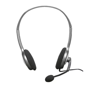 هدفون لاجیتک  headset logitech h110 ag dark gray