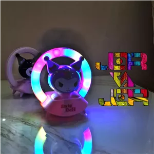 چراغ خواب شارژی کرومی وارداتی مشکی